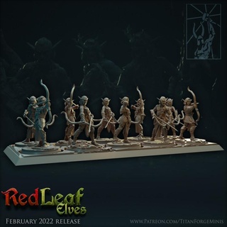 redleaf forest protectors titan forge miniatures Store elf fantasy warhammer wild wood rings lord elves wargame sigmar legolas elrond 3d print model - Mito3D