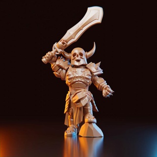 dark commander hidden workshop Tabletop Characters & Creatures Fantasy Universe knight 3d print model - Mito3D