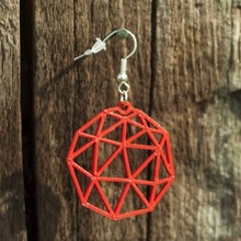 earrings mesh 1 jewellery 3d printing printed 3d print model - Mito3D