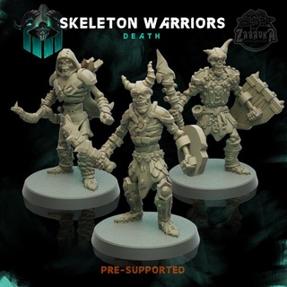 skeleton warriors - army death zabavka workshop Tabletop Characters & Creatures Fantasy Universe Store archer warrior skeletonwarriors armyofdeath 3d print model - Mito3D