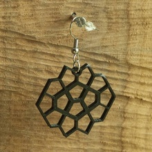 earrings cairo pentagonal tiling 3 jewellery 3d printing printed 3d print model - Mito3D