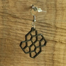 earrings cairo pentagonal tiling 41 jewellery 3d printing printed 3d print model - Mito3D