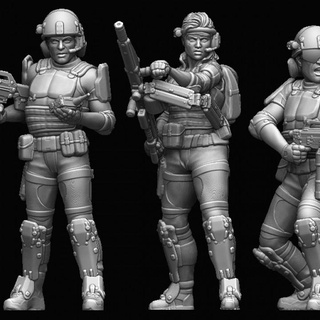 ucmc 2 klt estudio ventilador Arte mesa caracteres criaturas Sci Fi universo Tienda infantería marina gruñidos 3d print model - Mito3D