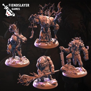 aifnir giants fiendslayer games Tabletop Characters & Creatures Fantasy Universe stl dragon giant rock chief dungeon hill shaman berzerker presupported forager 3d print model - Mito3D