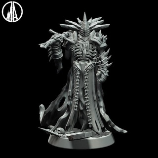vile knight - free miniature campaign lost souls monolith arts Tabletop Characters & Creatures Fantasy Universe ghost sword warrior wraith soul spirit forsaken 3d print model - Mito3D