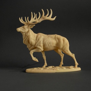 elk animal den miniatures Toys & Games Animal Creature Figures creature deer figurine forest realistic sculpture companion miniature stag wildlife presupported supported 3d print model - Mito3D