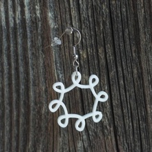 earrings loop 2 jewellery 3d printing printed 3d print model - Mito3D