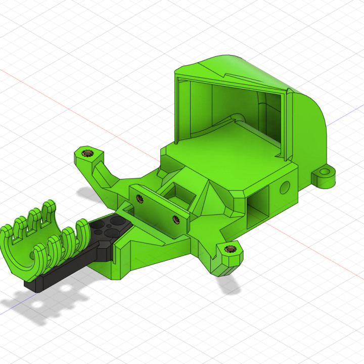 Eva 7530 Bölüm hayran yeniden düzenleme kaldırdı kablo montajı dişli ekler adxl binmek manuel inşa etmek 3D yazıcı soğutma eklemek sıçan vcore vcore3 eva24 partcooling 3D print model - Mito3D