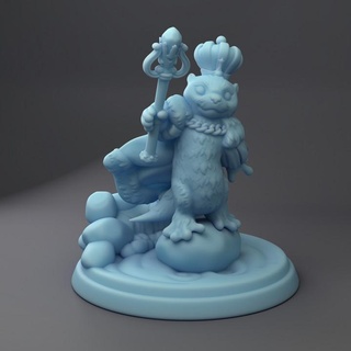 su samuru kral ikiz tanrıça minyatürler mağaza hayvan canavar asil npc 3d print model - Mito3D