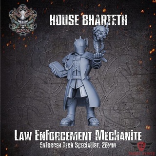 house bharteth - enforcer tech specialist tagged events Tabletop Characters & Creatures Fantasy Universe necromunda underhive arbites enforcers housebharteth houseofstrife 3d print model - Mito3D