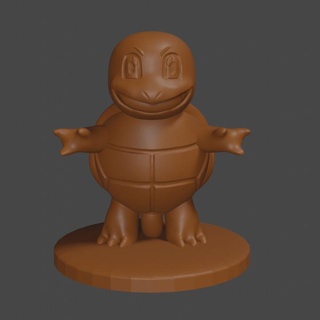 pokemon inspired squirtle tabletop dnd miniature yerman munoz Fan Art Tabletop Characters & Creatures animal turtle 3d print model - Mito3D
