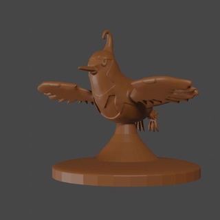 pokemon inspired staravia tabletop dnd miniature yerman munoz Fan Art Tabletop Characters & Creatures bird falcon hawk starling 3d print model - Mito3D