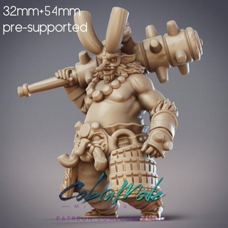 zenkibo dai tengu outlaw pre-supported cobramode  Tabletop Tabletop Characters & Creatures Fantasy Universe Tabletop Tabletop Characters & Creatures Store giant goblin japanese mask troll character brute ogre asian tengu presupported pre-supported supported outlaw tetsubo  3d print model - Mito3D