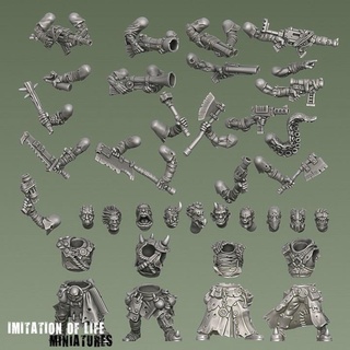 modulare mutanti kit multipart inviare apocalittico mutie orda imitazione vita miniature tavolo personaggi creature fantasia universo warhammer necromunda ricaduta apocalisse mutante caos cenere conversione personalizzare 30mm stargrave terra desolata rifiuti straccio scavvy 3d print model - Mito3D