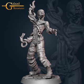 ghoul 02 - february release galaad miniatures Store dragon fantasy roleplay sword undead warrior zombie hunter male tabletop tentacle dungeon villager plague tribes 3d print model - Mito3D