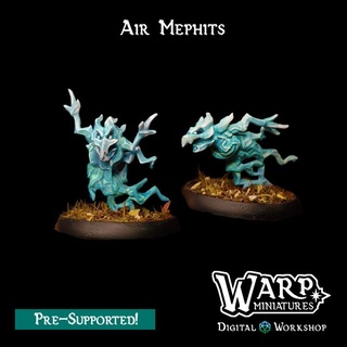 air mephits warp miniatures Tabletop Characters & Creatures Fantasy Universe Store dragons dungeons warhammer miniature lightning dnd pathfinder elementals mephit tzeentch 3d print model - Mito3D