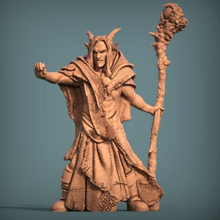 elf spellcaster pre-supported print minis forest high elves elven archers warriors woodland 3d print model - Mito3D
