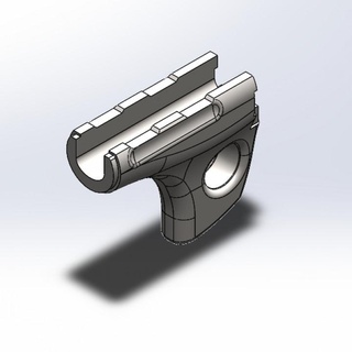aks 74u foro per pollice paramani nocciola oggetti scena cosplay replica pistole airsoft ak 74 aks74u copertina 3d print model - Mito3D