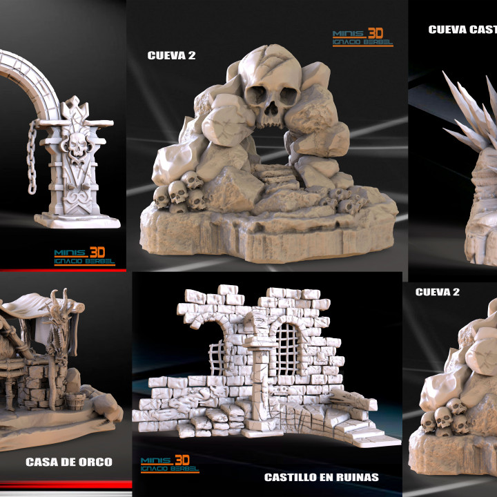 casa medieval paraca juegos rol ignacio berbel garcia mesa 3D imprimible terreno fantasía Troll enanos orco ogros gigantes juegosrol 3D print model - Mito3D