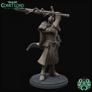 arcane knights osterath comet lord miniatures Tabletop Characters & Creatures Fantasy Universe dragons dungeons fighter knight soldier warrior mage rune paladin dnd dnd5e eldritch 3d print model - Mito3D
