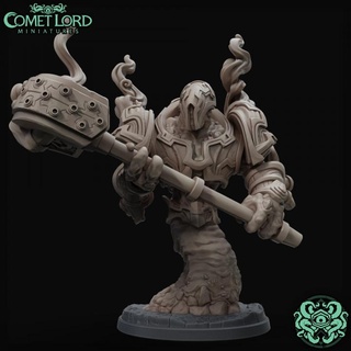 cinderslag sentinel comet lord miniatures Tabletop Characters & Creatures Fantasy Universe dragons dungeons guard fire earth elemental dnd magma lava dnd5e myrimidon 3d print model - Mito3D