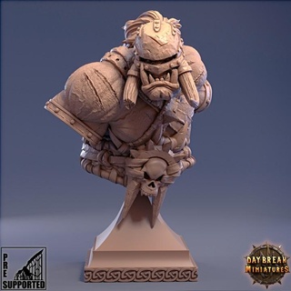jugger hochmann - bust mercenaries void daybreak miniatures Tabletop Characters & Creatures Fantasy Universe Store Fan Art Busts display scale collectors 3d print model - Mito3D
