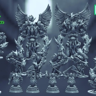 march tribe gekko miniature Tabletop Characters & Creatures Fantasy Universe alien fantasy character tabletop 3d print model - Mito3D