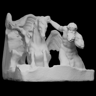 tritons right trevi fountain scan world Scan the World rome 3dprintable photogrammetry trevifountain 3d print model - Mito3D