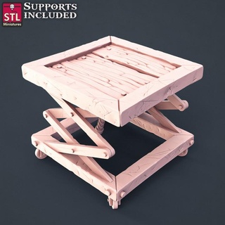 calcul sculpteur petite table stl miniatures boutique table 3D imprimable terrain fantaisie terrain décoration fantaisie soutenir jeux guerre table 3d print model - Mito3D