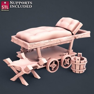 tatouage artiste tendeur stl miniatures boutique table 3D imprimable terrain fantaisie décoration meubles soutenir jeux guerre lit PNJ 3d print model - Mito3D