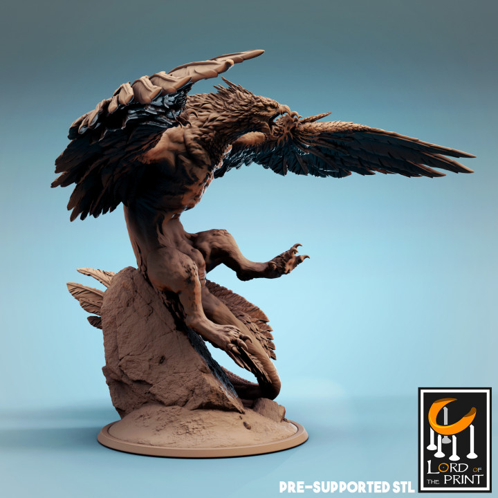 rukh maschio signore Stampa tavolo personaggi creature fantasia universo negozio Drago viverna grifone 3D print model - Mito3D