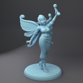 pixie fairy secretary twin goddess miniatures Store female office d&d npc 3d print model - Mito3D