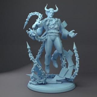 udoroth chain devil manager twin goddess miniatures Store demon boss modern silly papers npc 3d print model - Mito3D