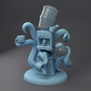 água resfriador mímico gêmeo deusa miniaturas loja monstro escritório equipamento boba 3d print model - Mito3D