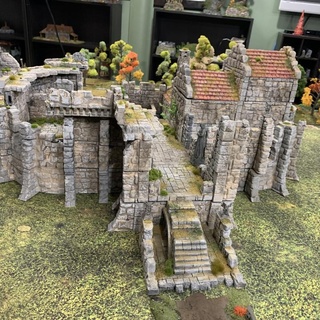 citadelle ruines gamescape3d table 3D imprimable terrain fantaisie Château bastion 3d print model - Mito3D