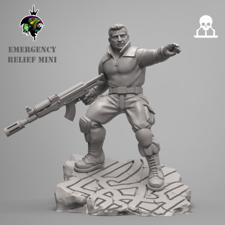 commandant ze reptilien boutique 40k historique Ukraine warhammer40k Garde impériale astramilitarum 3D print model - Mito3D