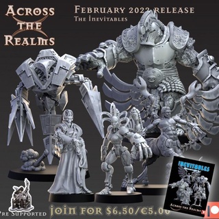 reinos febrero 2022 mesa caracteres criaturas fantasía universo juego azar rpg robots dnd pionero 5e mecanico inevitables forasteros 3d print model - Mito3D