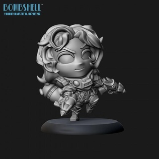 chibi sally bombshell miniatures Tabletop Characters & Creatures Sci-Fi Universe Store astronaut 3d print model - Mito3D