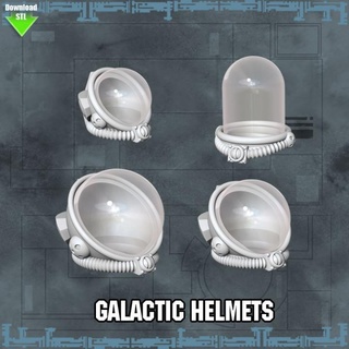 capacete coleiras bomba miniaturas tampo mesa personagens criaturas Sci Fi universo loja 3d print model - Mito3D
