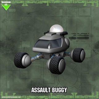 assault buggy bombshell miniatures Tabletop Characters & Creatures Sci-Fi Universe Vehicles Machines vehicle 3d print model - Mito3D