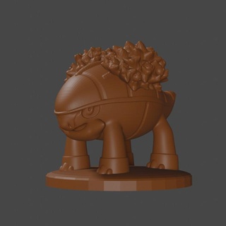 pokemon inspired grotle tabletop dnd miniature yerman munoz Fan Art Tabletop Characters & Creatures dinosaur tree turtle 3d print model - Mito3D