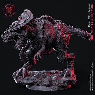 tyran chair dieux boutique extraterrestre créature sombre dinosaure fantaisie monstre rpg trex terrifiant tyrannosaure dnd éclaireur xeno xénosaure 3d print model - Mito3D