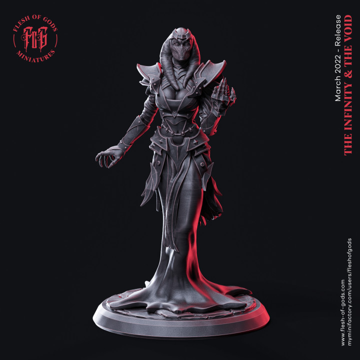 antigo sacerdotisa 01 carne Deuses estrangeiro criatura fantasia fêmea monstro rpg espaço mulher Cthulhu lovecraft dnd profundo deuses carnais 3D print model - Mito3D