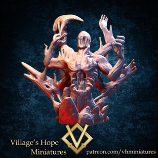 hell titan village's hope miniatures Tabletop Characters & Creatures Fantasy Universe big monster miniature minis dnd ttrpg trpg 3d print model - Mito3D