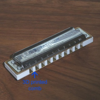 harmonica comb robert marshall Education Music & Instruments band marine harp hohner 3d print model - Mito3D