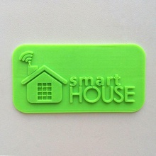 smart house logotipo fan art casa 3d print model - Mito3D