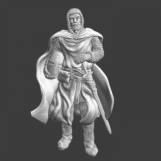 medieval order knight cape northern crusades miniatures Tabletop Characters & Creatures Historical Universe helmet model printing soldier wargaming miniature military tabletop toysoldier templar 28mm crusader teutonic 3d print model - Mito3D