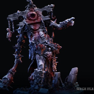 siege fleshglutton bestiarum miniatures Store boss giant monster mount troll undead abomination titan cannibal warband glutton 3d print model - Mito3D