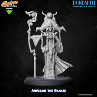 classic anugrah oracle bombshell miniatures Tabletop Characters & Creatures Fantasy Universe Store fantasy magic mage mystic 3d print model - Mito3D