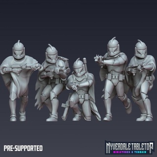 poncho troopers nyverdale tabletop star wars legion 3d print model - Mito3D